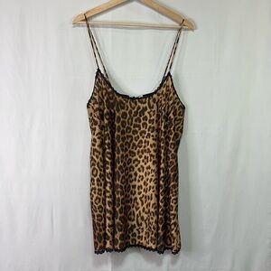 🥒 Sante intimates leopard print chemise slip
